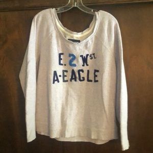 Scoop neck sweatshirt